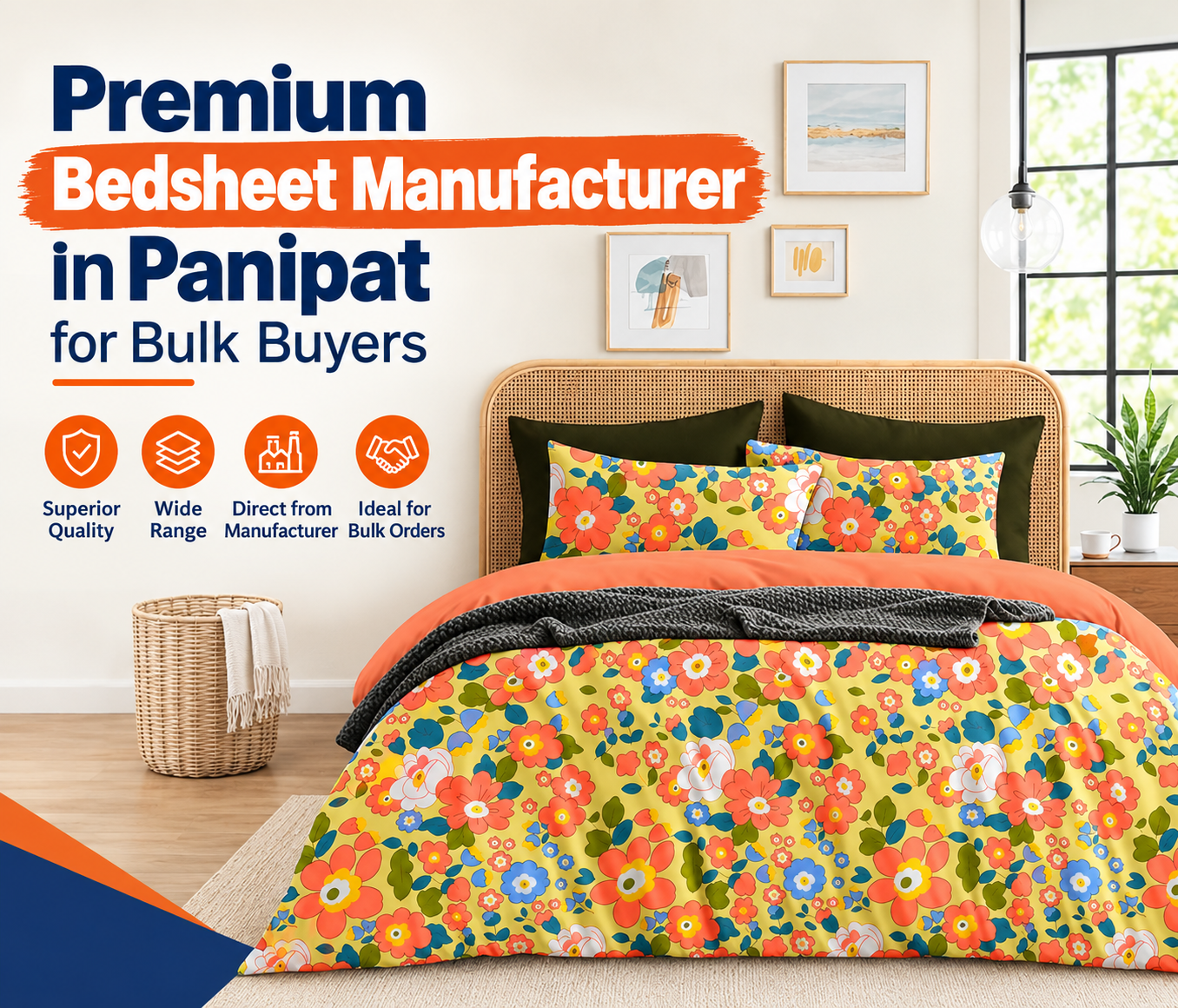 Premium Bedsheet Manufacturer in Panipat for Bulk Buyers