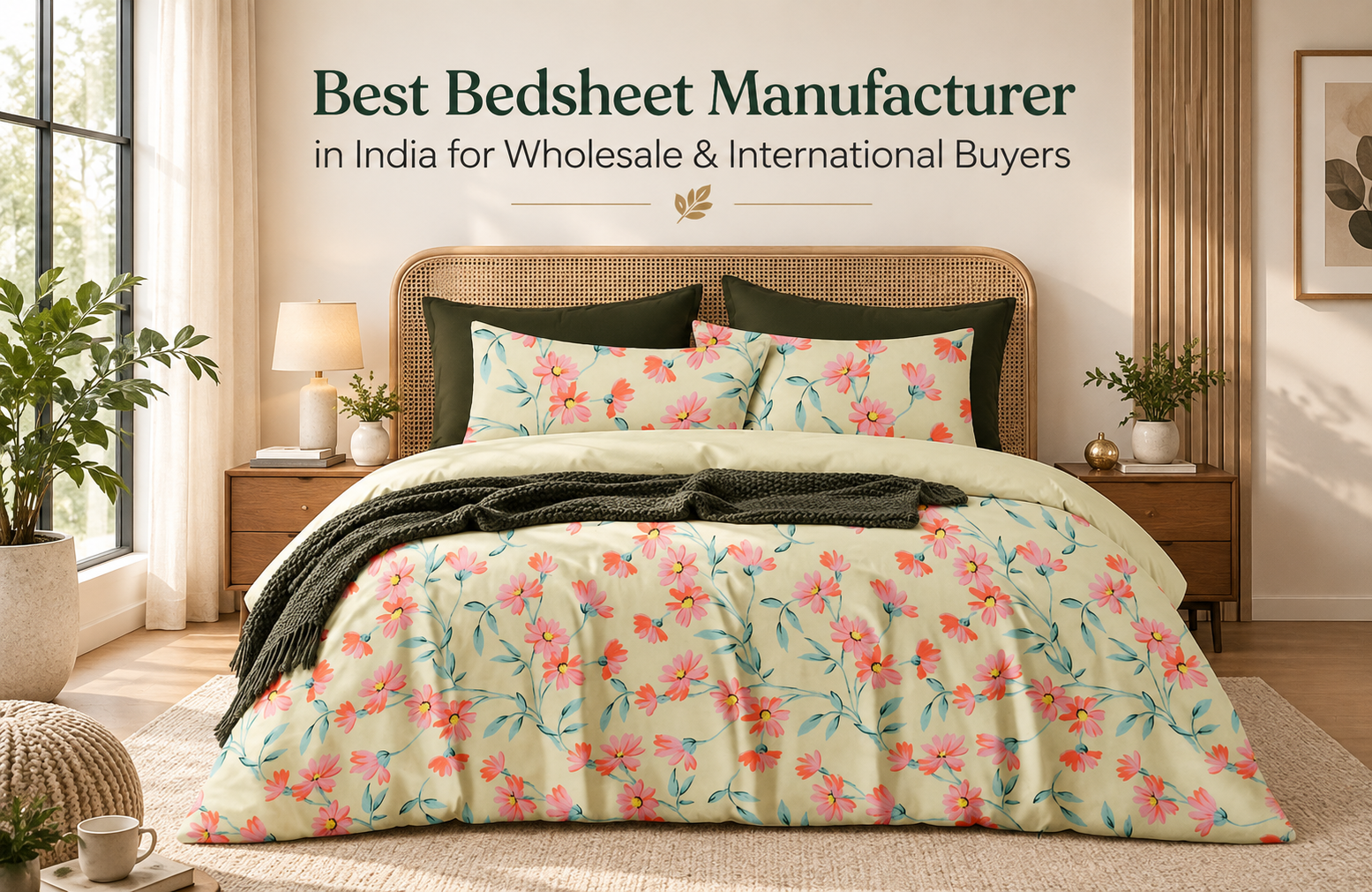 Best Bedsheet Manufacturer in India for Wholesale & International Buyers