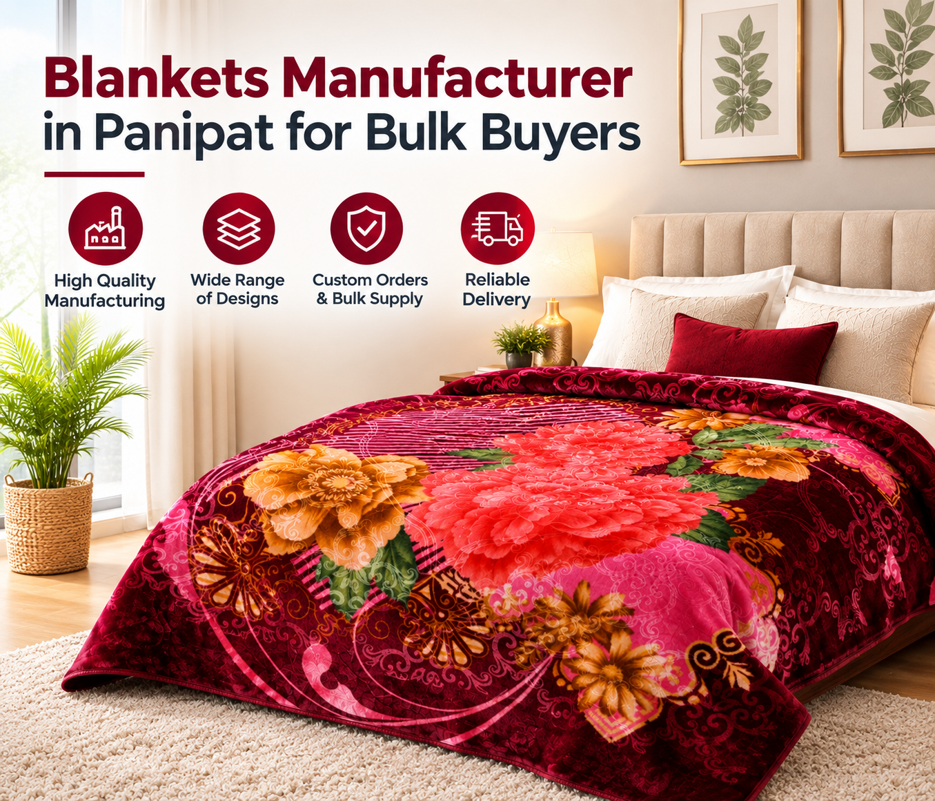 Blankets Manufacturer in Panipat for Bulk Buyers