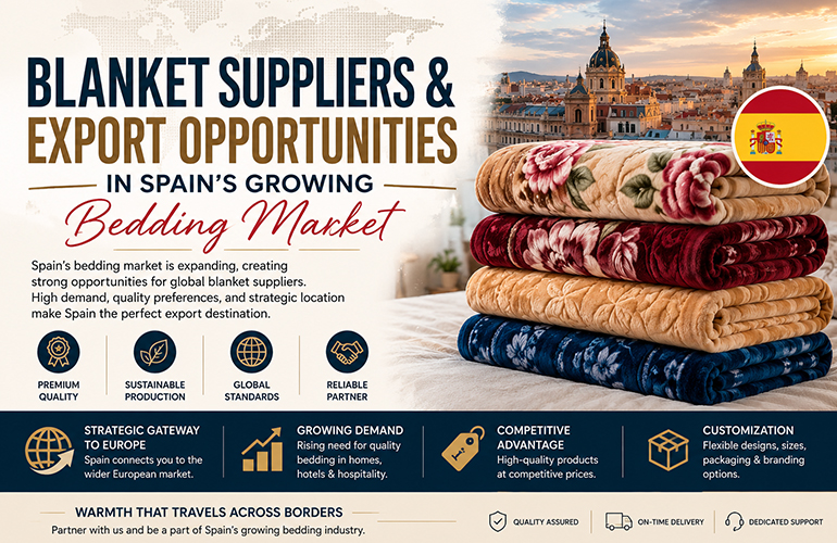 Blanket Suppliers & Export Opportunities in Spain’s Growing Bedding Market