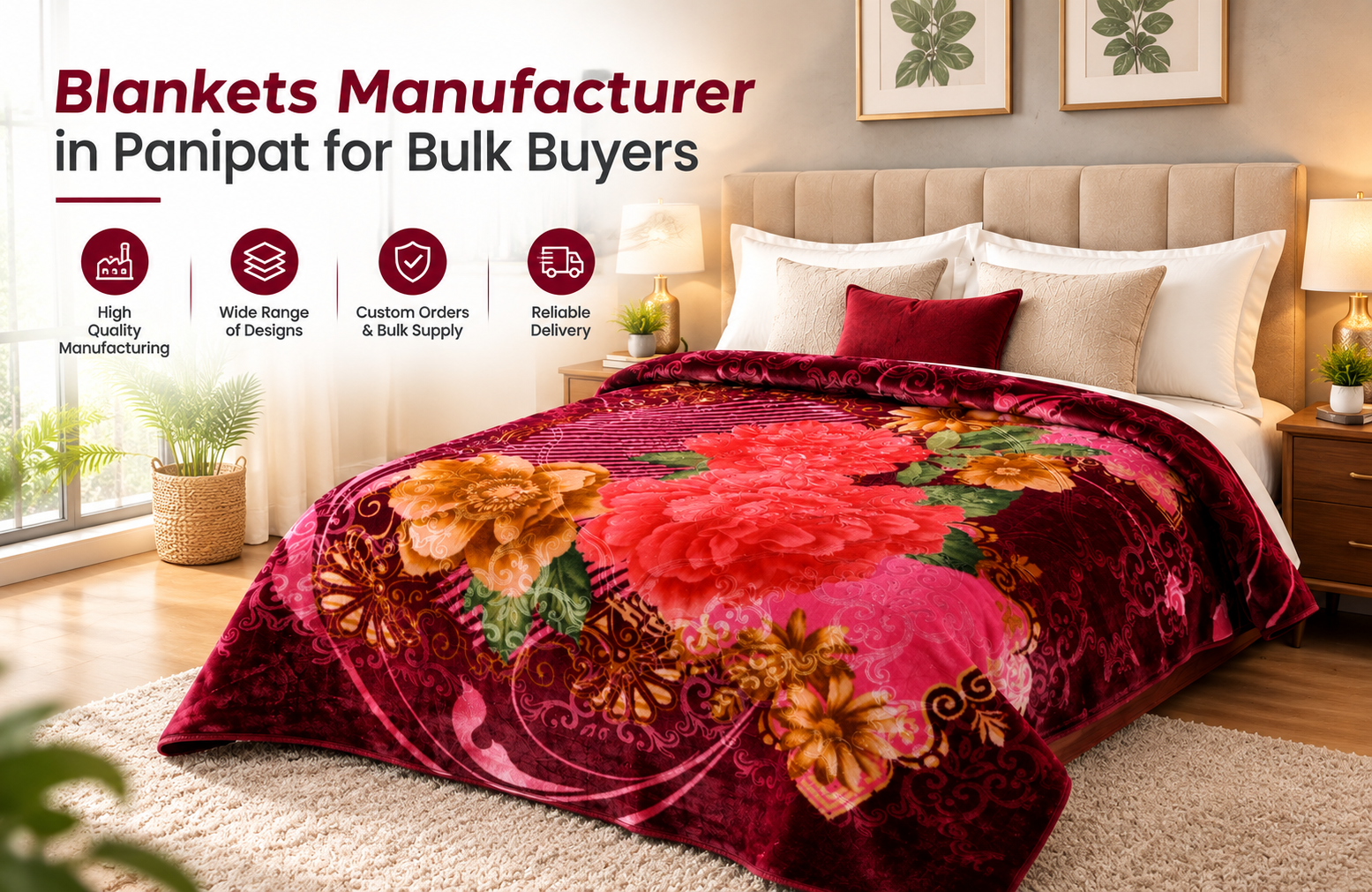 Blankets Manufacturer in Panipat for Bulk Buyers