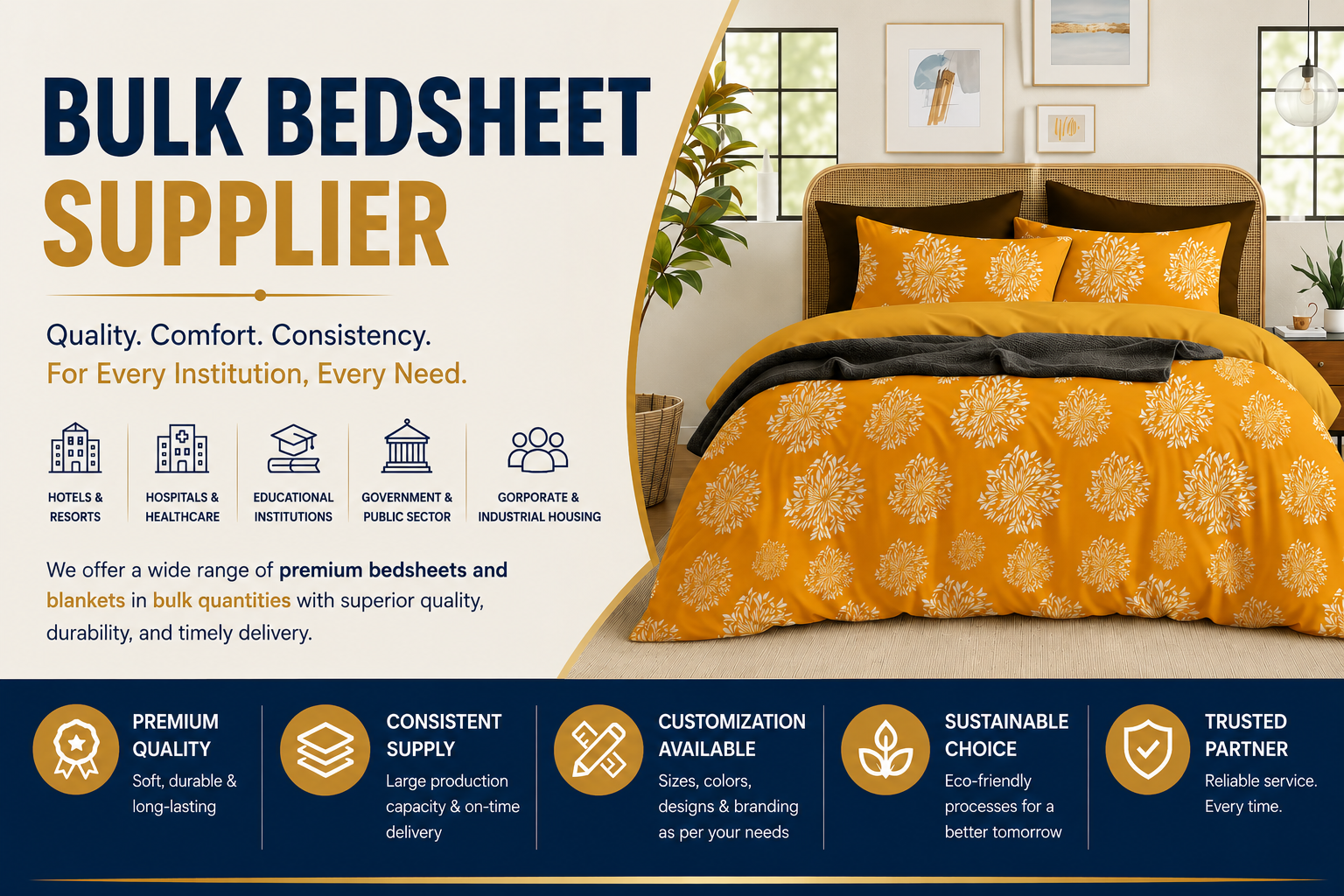 Bulk Bedsheet Supplier