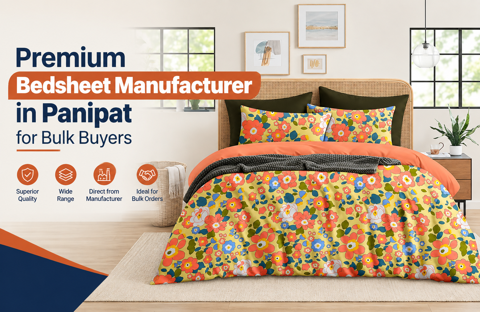 Premium Bedsheet Manufacturer in Panipat for Bulk Buyers